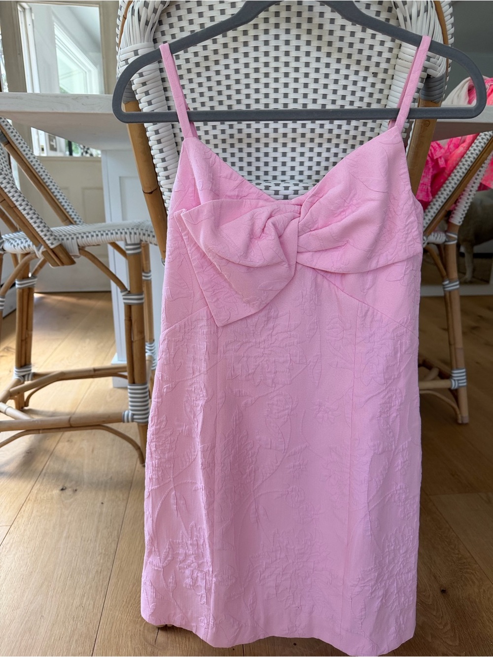 Lilly Pulitzer Light Pink Dress with Front Bow Detail